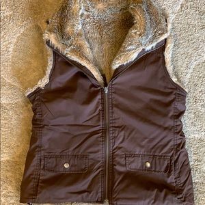 GAP Faux Fur Reversible Vest